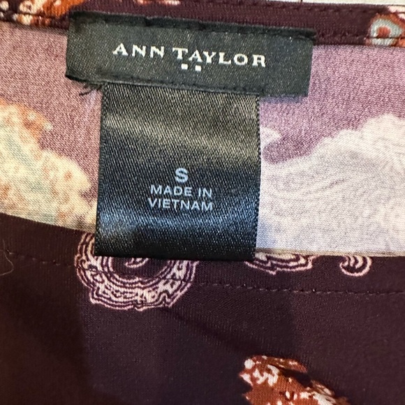 Ann Taylor Elegant Paisley Print Dress Size Small - Picture 3 of 4